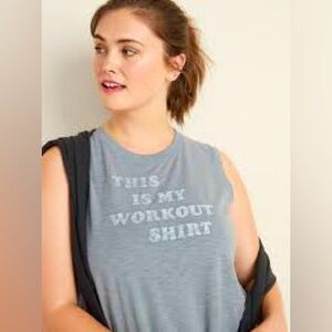 💥5/$10💥Old Navy “This is my Workout Shirt”